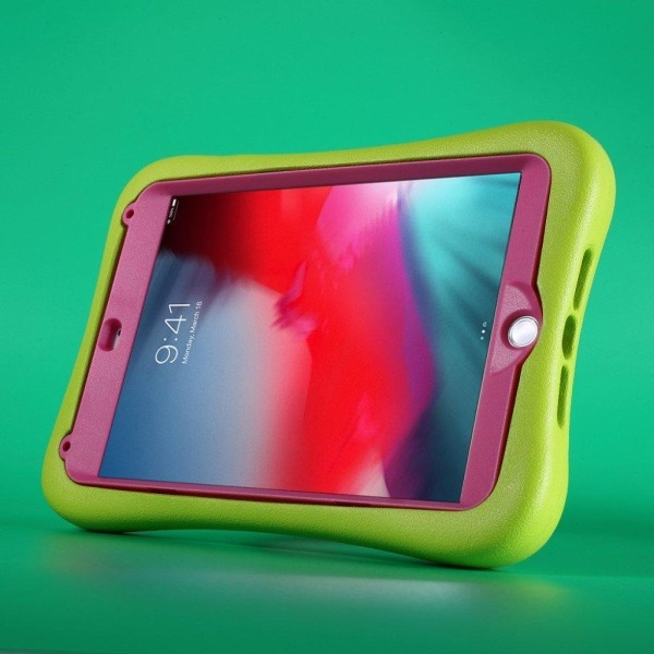 PEPKOO iPad Mini (2019) shockproof case - Green / Rose Green