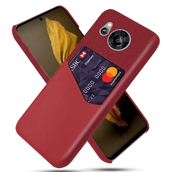 Bofink Sharp Aquos Sense 7 Kort Cover - Rød Red