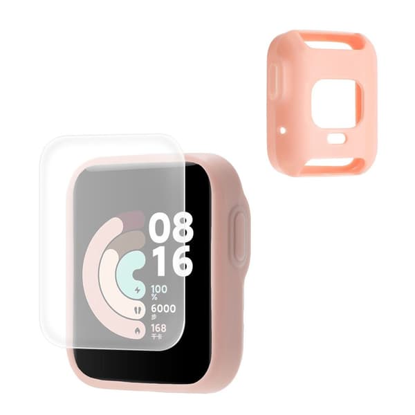 HAT PRINCE Xiaomi Redmi Watch TPU cover + screen protector - Pink Rosa