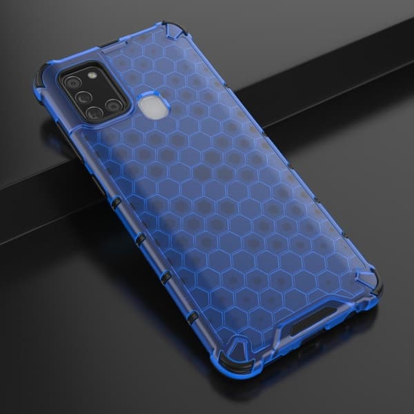 Bofink Honeycomb Samsung Galaxy A21s kotelot - Sininen Blue