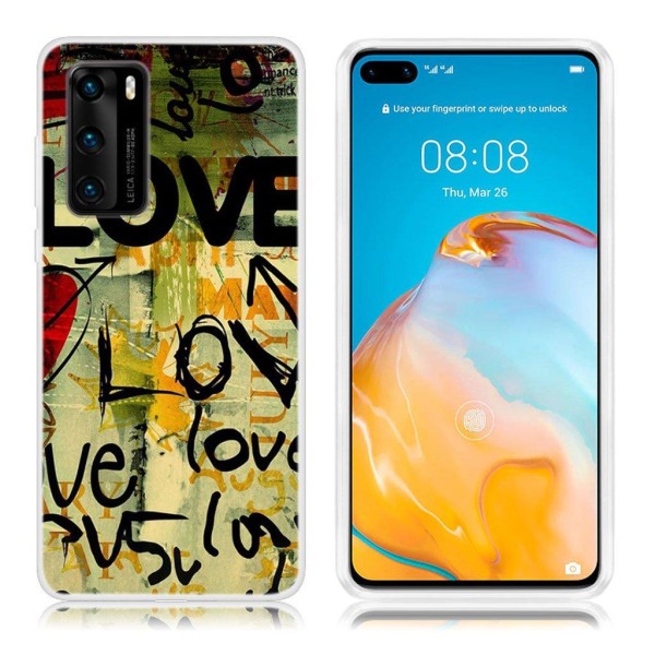 Deco Huawei P40 skal - Kärleksmönster multifärg