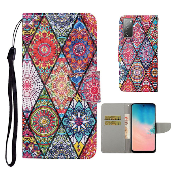 Wonderland Samsung Galaxy S20 FE 5G / S20 Fe Flip Etui - Mandala Mønster Multicolor