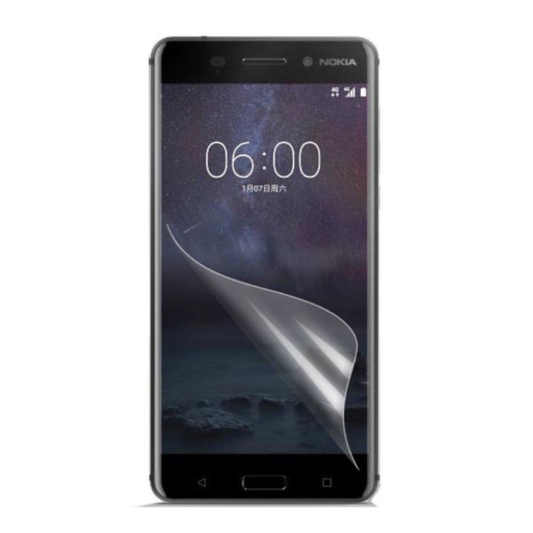 Nokia 6 skærmbeskytter som er lavet af film Transparent