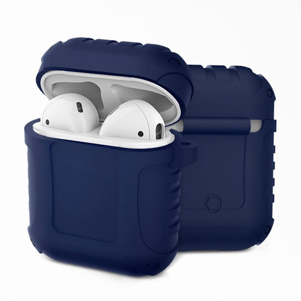 Airpods støtsikker silikonetui - Mørk blå Blue