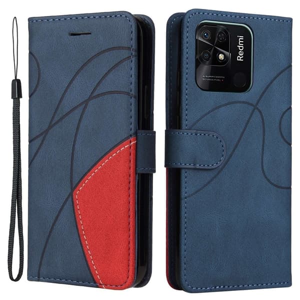 Matt flytende silikondeksel for Xiaomi Redmi 10C - Blå Blue