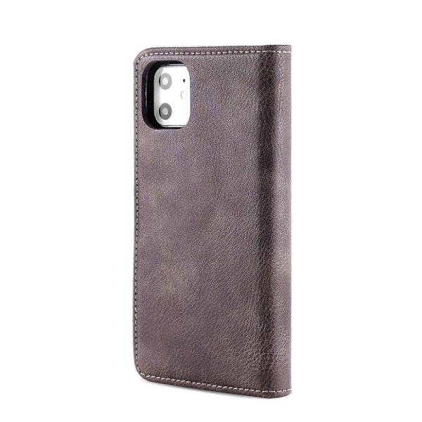 DG.MING iPhone 11 2-in-1 Wallet Etui - Kaffe Brown