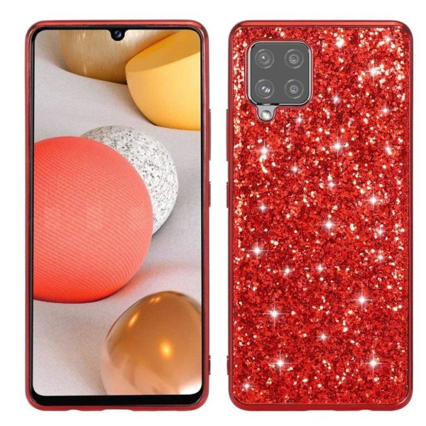 Glitter Samsung Galaxy A42 5G case - Red Red