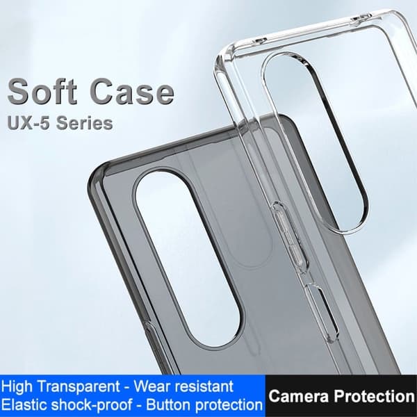Imak UX-5 Cover til Sony Xperia 1 V - Transparent Transparent