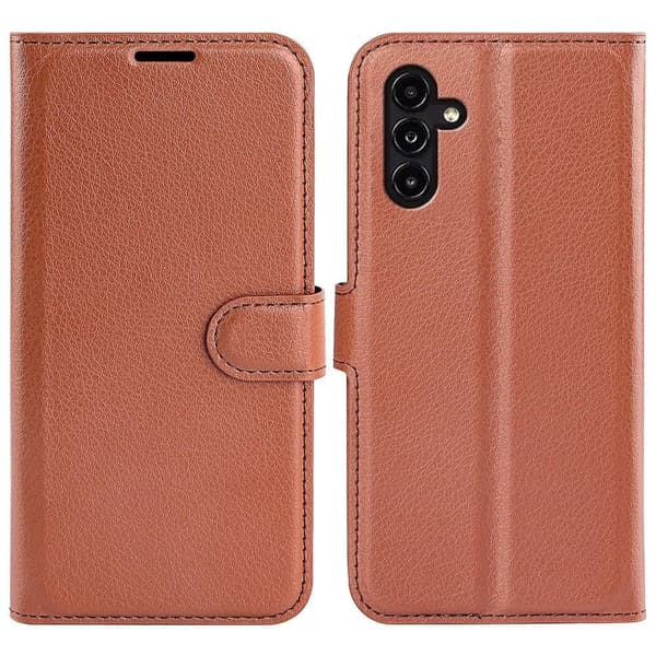 Klassisk Samsung Galaxy A14 Flip Etui - Brun Brown