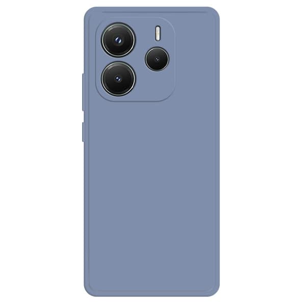 Xiaomi Redmi Note 14 5G Fleksibelt etui Rett kantbeskyttelse Telefondeksel - Lavendelgrå Silver grey