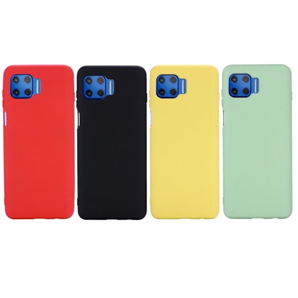 Matte Liquid Silikone Cover til Motorola Moto G 5G Plus - Gul Yellow