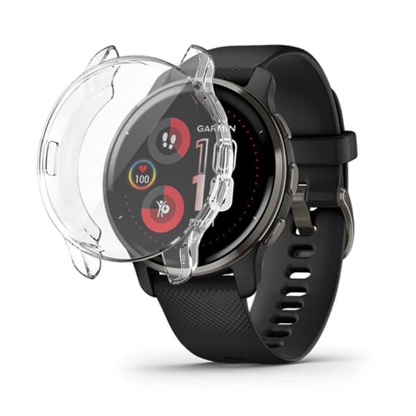 Garmin Venu 2 Plus beskyttelsescover - Transparent Transparent