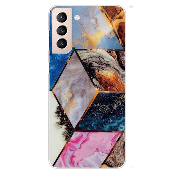 Marble Samsung Galaxy S22 Plus Etui - Vibrant Marmor Diamant Multicolor