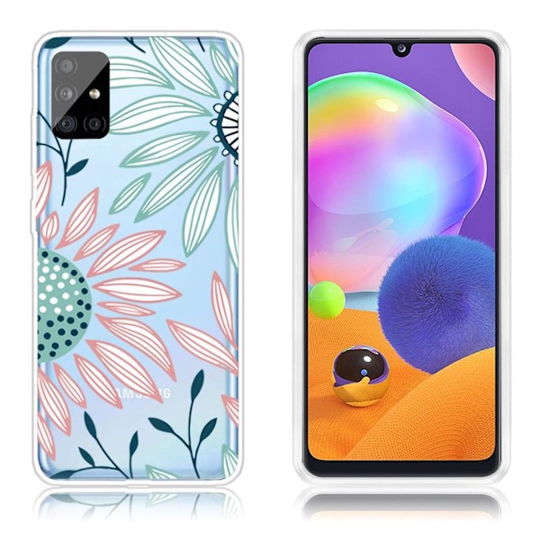 Deco Samsung Galaxy A31 deksel - Blomst Multicolor