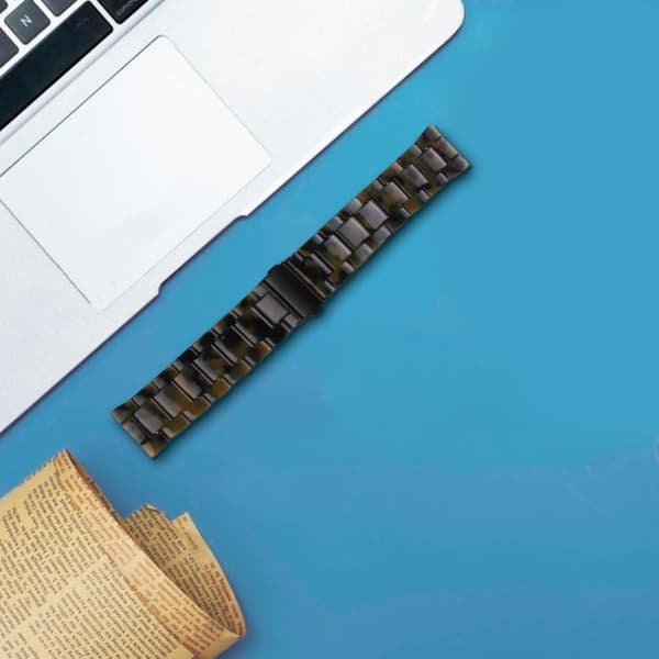 Resin Band Popglory Smart Watch Replacement Strap - Militærgrønn Green