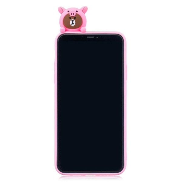 Cute 3D iPhone 11 Pro kuoret - Tummanpinkit Karhut Pink