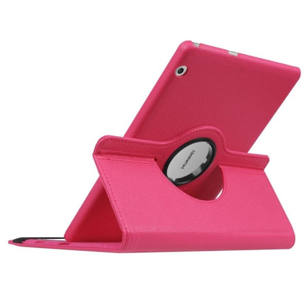 Huawei MediaPad T3 10 Etui med roterende stand - Rosa Pink