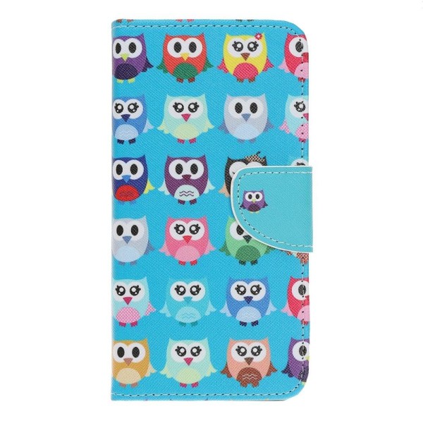 Wonderland Motorola Edge 20 Lite Läppäkotelo - Cute Owls Blue