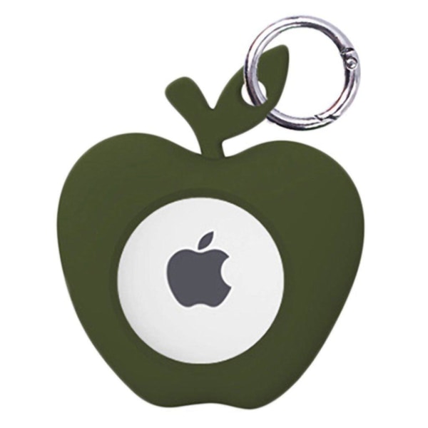 AirTags cute fruit shape silicone cover - Army Green Grön