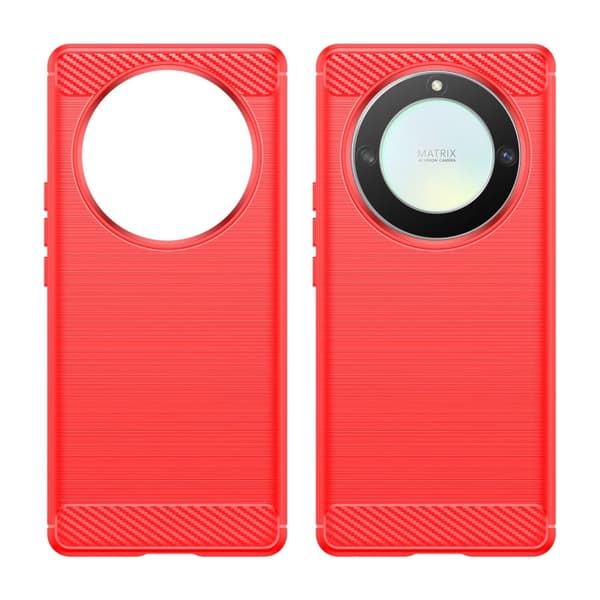 Carbon Flex Etui Honor X9a / Magic5 Lite / X40 - Rød Red