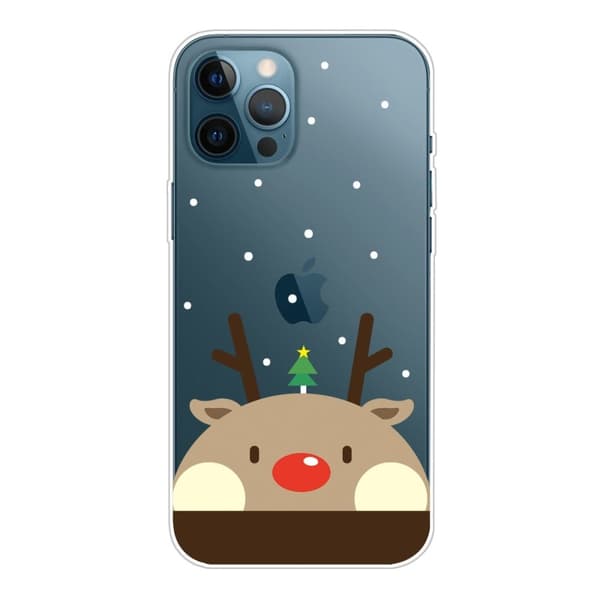 Julfodral till iPhone 14 Pro Max - Knubbig Hjort Brun