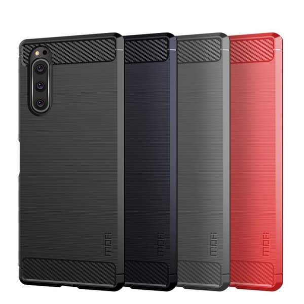 MoFi Carbon Sony Xperia 5 deksel - Svart Black