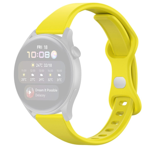 22 mm silikonerem til Huawei-ur - Mango Gul Yellow