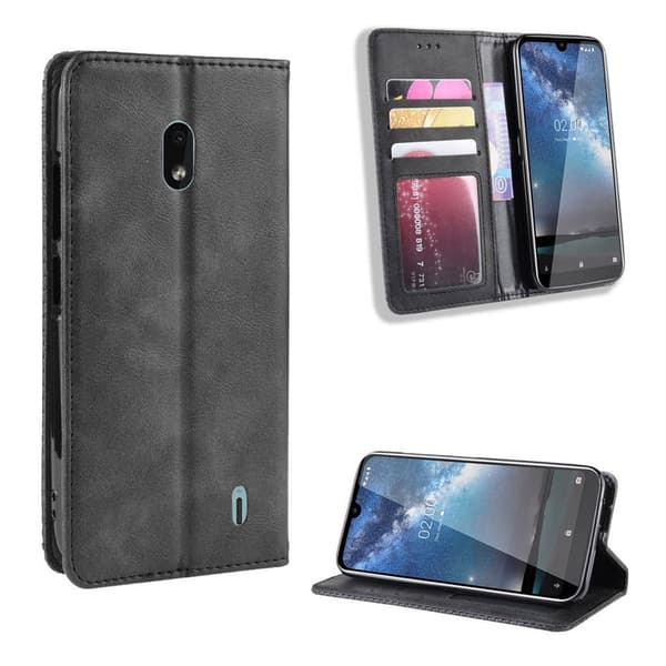 Bofink Vintage Nokia 2.2 etui - Svart Black