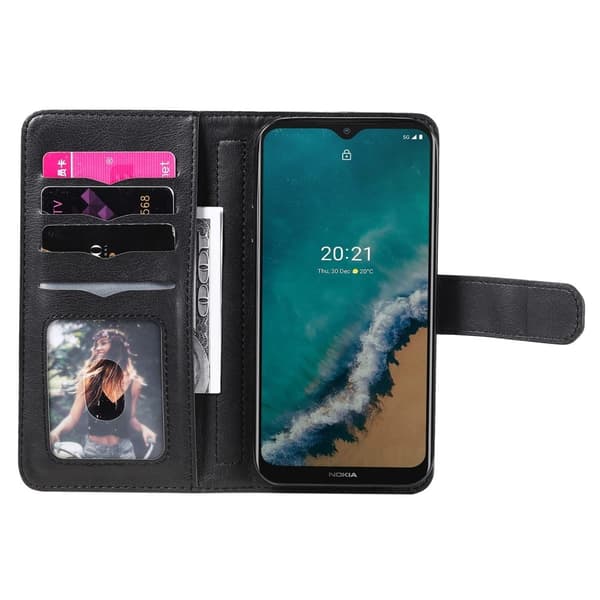 10-slot Pung Etui til Nokia G50 - Sort Black