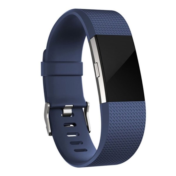 Fitbit Charge 2 klockarmband silikon mjuk miljövänlig - Blå Blå