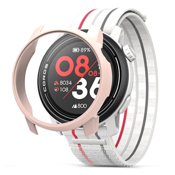Coros Pace 3 Watch Skyddsfodral Hårt halvfodral Falltålig ram - Rosa Rosa