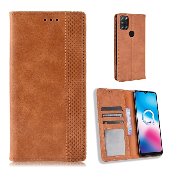 Bofink Vintage Alcatel 3X (2020) læder etui - brun Brown