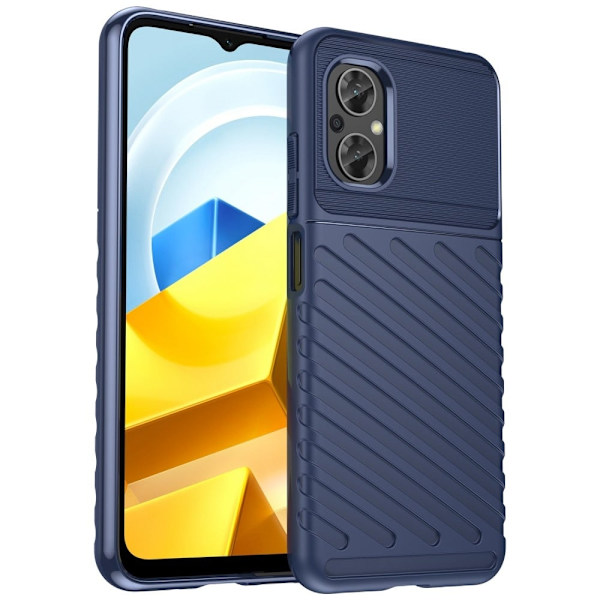 Thunder Xiaomi Poco M4 5G skal - Blå Blå