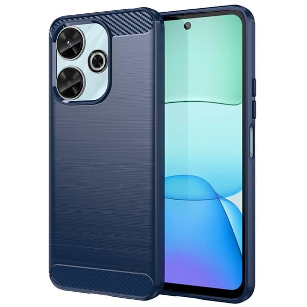 Carbon Flex Xiaomi Redmi 13 / Xiaomi Poco M6 / Xiaomi Redmi Note 13R / Xiaomi Poco M6 Plus cover - Blå Blue