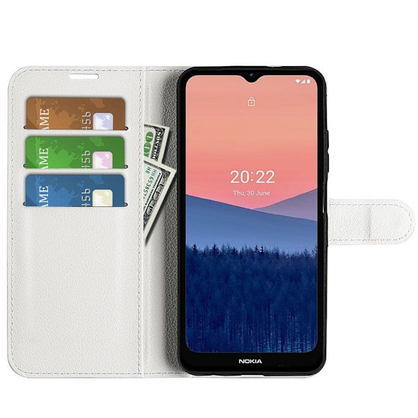 Klassisk Nokia C21 Flip Etui - Hvid White