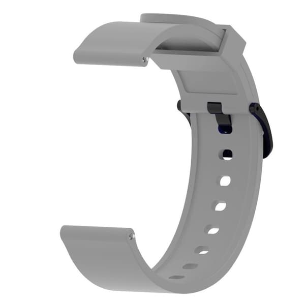 Huami Amazfit silikonikellonauha - Harmaa Silver grey