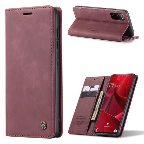 CaseMe Samsung Galaxy S20 FE 5G / S20 FE Vintage Case - Punainen Red