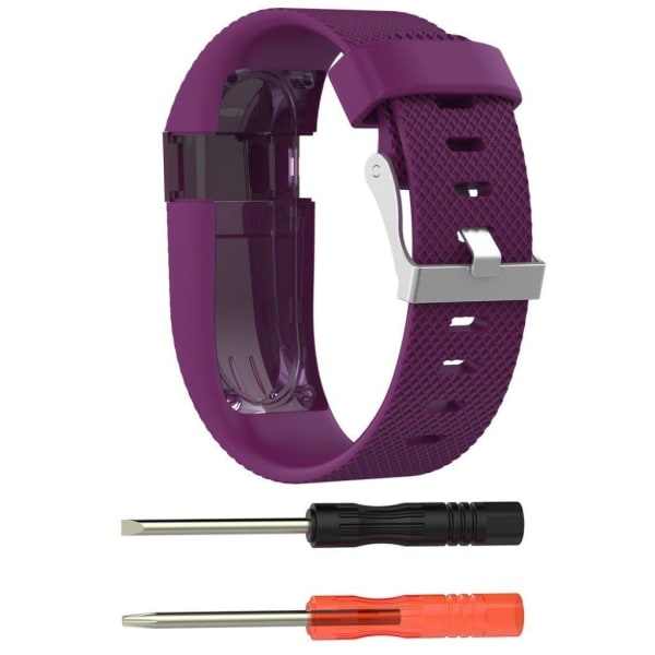 Fitbit Charge HR uniikki ranneke - Tummanvioletti / koko S Purple