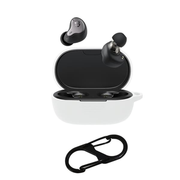 SoundPEATS H1/Truengine 3 SE Silikonbeskyttelse for øretelefoner med spenne - Hvit White