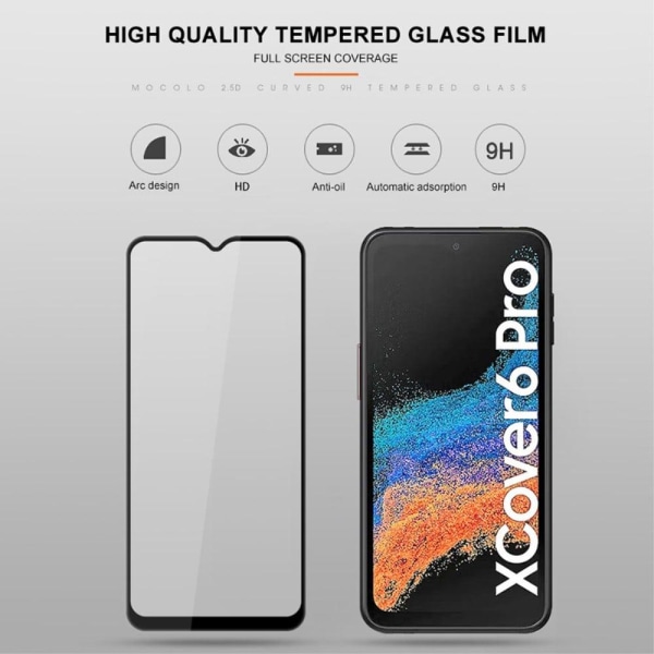 Mocolo HD Karkaistu Lasi Suojakalvo For Samsung Galaxy Xcover 6 Transparent