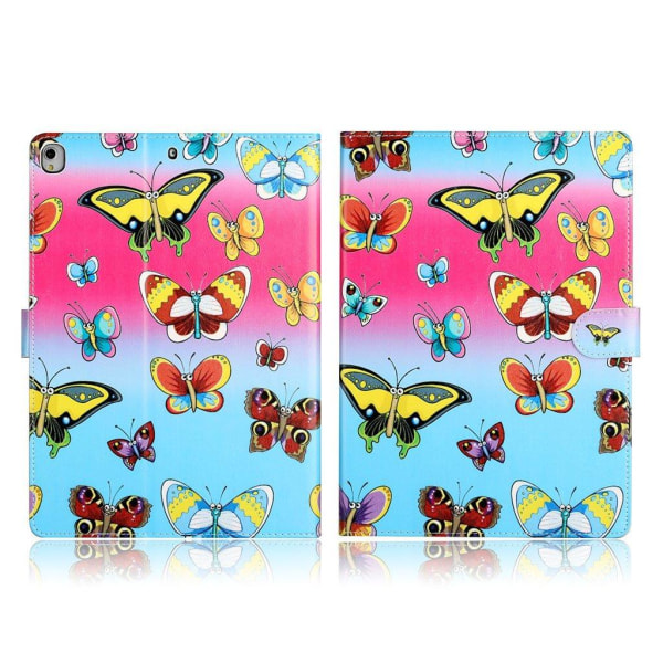 mønster læder etui til iPad 10.2 (2019) / Air (2019) - sommerfug Multicolor
