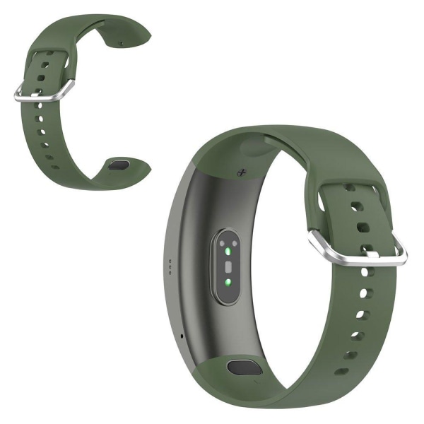 Amazfit X viileä silikonikellon hihna - Tummanvihreä / Koko: L Green