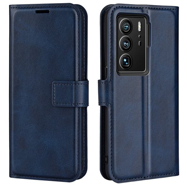 Læretui med Lommebok til ZTE Axon 40 Ultra - Blå Blue