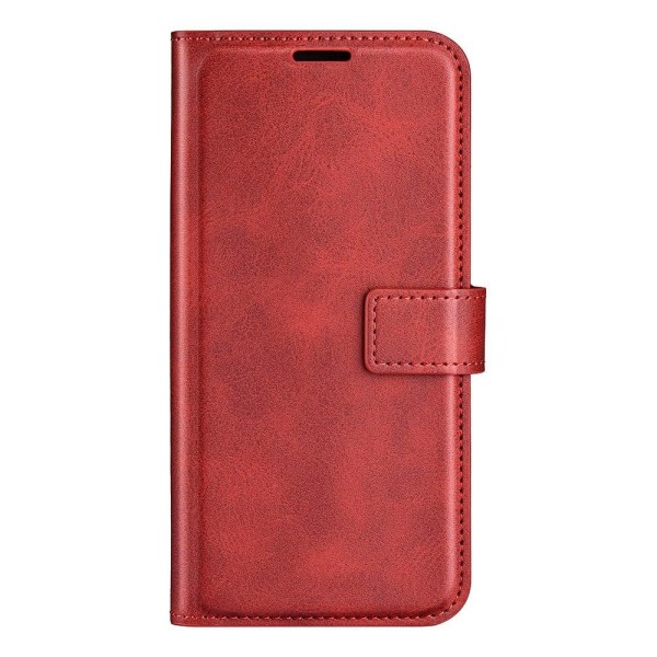 Hållbart konstläder ZTE Blade V30 fodral med plånbok - Röd Röd