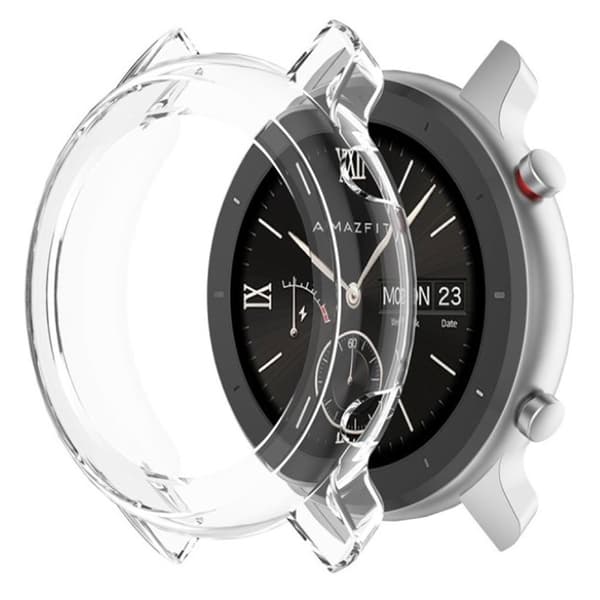Amazfit GTR 42mm kestävä tapaus - Läpinäkyvä Transparent