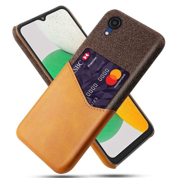 Bofink Samsung Galaxy A23e Card Suojakuori - Oranssi Orange