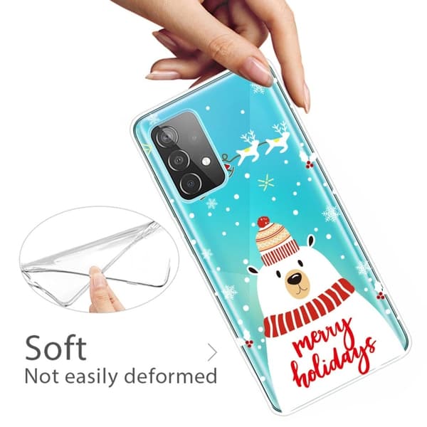 Juleetui til Samsung Galaxy A32 - Tørklæde Hvid Bjørn White
