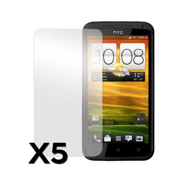 HTC One X Displayskydd (5 Stycken) Transparent