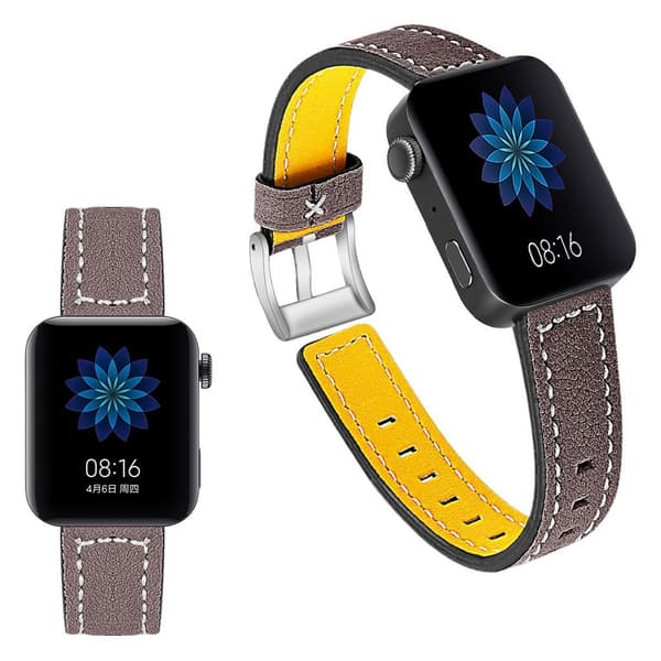 Xiaomi Mi Watch ægte læder Urrem - Vinrød Red