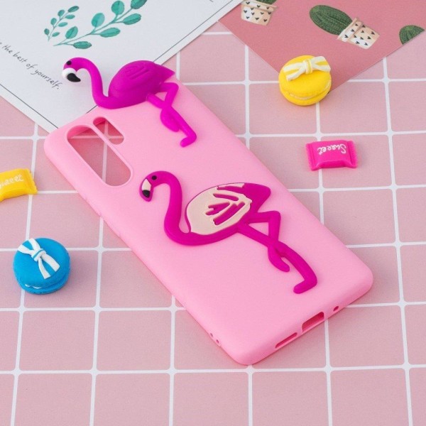 Cute 3D Samsung Galaxy Note 10 Plus skal - Rosa Rosa